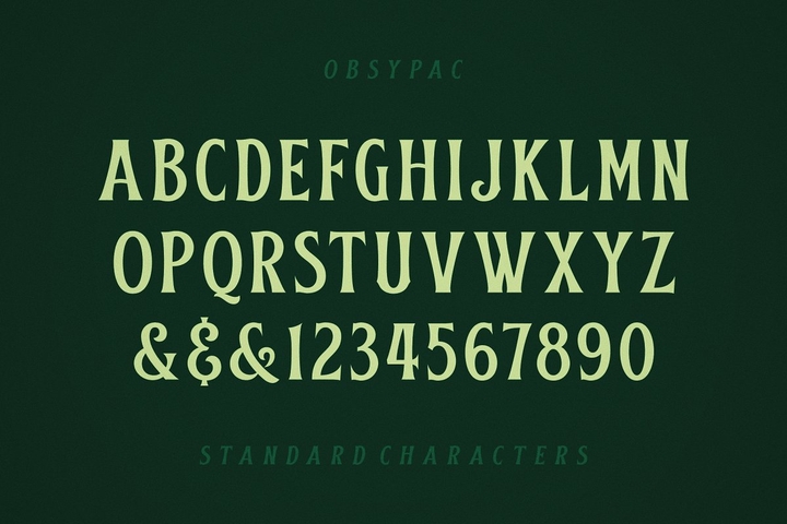 Example font Obsypac #4